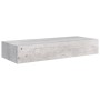 Wall shelf with drawer 2 units MDF gray concrete 60x23.5x10cm by vidaXL, Shelves and shelves - Ref: Foro24-330266, Price: 83,...