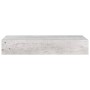 Wall shelf with drawer 2 units MDF gray concrete 60x23.5x10cm by vidaXL, Shelves and shelves - Ref: Foro24-330266, Price: 83,...