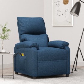 Sillón de masaje eléctrico tela azul de vidaXL, Sillones de masaje eléctricos - Ref: Foro24-3126025, Precio: 281,99 €, Descue...