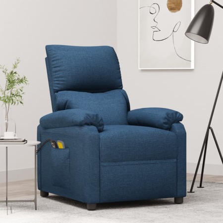 Sillón de masaje eléctrico tela azul de vidaXL, Sillones de masaje eléctricos - Ref: Foro24-3126025, Precio: 281,24 €, Descue...