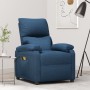 Sillón de masaje eléctrico tela azul de vidaXL, Sillones de masaje eléctricos - Ref: Foro24-3126025, Precio: 281,24 €, Descue...