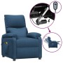 Sillón de masaje eléctrico tela azul de vidaXL, Sillones de masaje eléctricos - Ref: Foro24-3126025, Precio: 281,24 €, Descue...