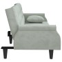 Sofá cama con reposabrazos terciopelo gris claro de vidaXL, Sofás - Ref: Foro24-351944, Precio: 270,33 €, Descuento: %