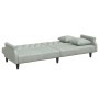 Sofá cama con reposabrazos terciopelo gris claro de vidaXL, Sofás - Ref: Foro24-351944, Precio: 270,33 €, Descuento: %