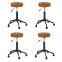 Swivel dining chairs 4 pcs brown velvet by vidaXL, dining chairs - Ref: Foro24-3085535, Price: 139,99 €, Discount: %