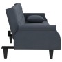 Sofá cama con reposabrazos terciopelo gris oscuro de vidaXL, Sofás - Ref: Foro24-351945, Precio: 283,13 €, Descuento: %