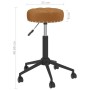 Swivel dining chairs 4 pcs brown velvet by vidaXL, dining chairs - Ref: Foro24-3085535, Price: 139,99 €, Discount: %