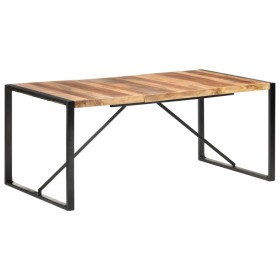 Mesa de comedor madera maciza con acabado sheesham 180x90x75 cm de vidaXL, Mesas de cocina y de comedor - Ref: Foro24-321542,...