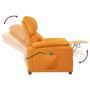 Sillón de masaje eléctrico tela amarillo de vidaXL, Sillones de masaje eléctricos - Ref: Foro24-3126026, Precio: 228,34 €, De...