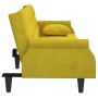 Sofá cama con reposabrazos terciopelo amarillo de vidaXL, Sofás - Ref: Foro24-351949, Precio: 248,99 €, Descuento: %