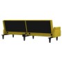 Sofá cama con reposabrazos terciopelo amarillo de vidaXL, Sofás - Ref: Foro24-351949, Precio: 248,99 €, Descuento: %