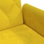 Sofá cama con reposabrazos terciopelo amarillo de vidaXL, Sofás - Ref: Foro24-351949, Precio: 248,99 €, Descuento: %