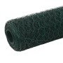 Green PVC coated steel chicken coop wire 25x1.2 m by vidaXL, fence panels - Ref: Foro24-143263, Price: 38,57 €, Discount: %