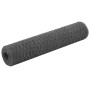 Steel chicken wire with gray PVC coating 25x0.75 m by vidaXL, fence panels - Ref: Foro24-143277, Price: 23,16 €, Discount: %