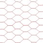 Steel chicken wire with red PVC coating 25x0.75 m by vidaXL, fence panels - Ref: Foro24-143303, Price: 31,87 €, Discount: %