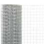 10x0.5m silver galvanized steel wire mesh by vidaXL, fence panels - Ref: Foro24-143610, Price: 19,42 €, Discount: %