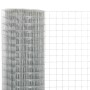 10x0.5m silver galvanized steel wire mesh by vidaXL, fence panels - Ref: Foro24-143612, Price: 20,30 €, Discount: %