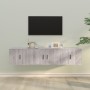 TV furniture set 3 pieces gray Sonoma plywood by vidaXL, TV Furniture - Ref: Foro24-3188420, Price: 106,10 €, Discount: %