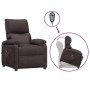 Sillón elevable tela marrón oscuro de vidaXL, Sillones - Ref: Foro24-3098158, Precio: 390,20 €, Descuento: %