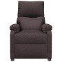 Sillón elevable tela marrón oscuro de vidaXL, Sillones - Ref: Foro24-3098158, Precio: 390,20 €, Descuento: %