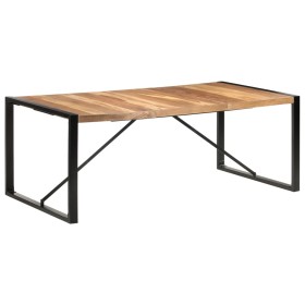 Solid sheesham wood dining table 200x100x75 cm by vidaXL, Kitchen and dining tables - Ref: Foro24-321543, Price: 398,99 €, Di...