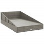 Tumbona cama de jardín ratán sintético gris 110x200 cm de vidaXL, Camas para exteriores - Ref: Foro24-45777, Precio: 316,20 €...