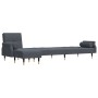 L-förmiges Schlafsofa aus dunkelgrauem Samt, 271 x 140 x 70 cm von vidaXL, Sofas - Ref: Foro24-3157222, Preis: 428,88 €, Raba...