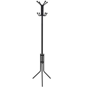 Black metal coat rack by vidaXL, Hat and coat racks - Ref: Foro24-241172, Price: 25,07 €, Discount: %