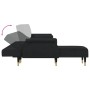 L-förmiges Schlafsofa aus schwarzem Samt 271x140x70 cm von vidaXL, Sofas - Ref: Foro24-3157224, Preis: 442,90 €, Rabatt: %