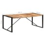 Mesa de comedor de madera maciza de sheesham 200x100x75 cm de vidaXL, Mesas de cocina y de comedor - Ref: Foro24-321543, Prec...