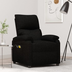 Sillón de masaje eléctrico tela negro de vidaXL, Sillones de masaje eléctricos - Ref: Foro24-3098433, Precio: 251,17 €, Descu...