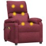 Sillón de masaje eléctrico tela rojo tinto de vidaXL, Sillones de masaje eléctricos - Ref: Foro24-3098434, Precio: 239,19 €, ...