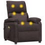 Sillón de masaje eléctrico tela marrón oscuro de vidaXL, Sillones de masaje eléctricos - Ref: Foro24-3098435, Precio: 247,34 ...