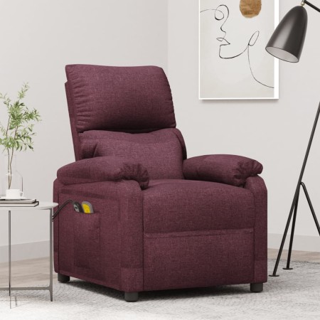 Sillón de masaje eléctrico tela morado de vidaXL, Sillones de masaje eléctricos - Ref: Foro24-3098437, Precio: 212,38 €, Desc...