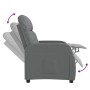 Sillón reclinable de tela gris oscuro de vidaXL, Sillones - Ref: Foro24-289817, Precio: 171,08 €, Descuento: %