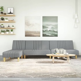 L-förmiges Schlafsofa aus hellgrauem Stoff, 255 x 140 x 70 cm von vidaXL, Sofas - Ref: Foro24-3157235, Preis: 348,58 €, Rabat...