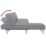 L-förmiges Schlafsofa aus hellgrauem Stoff, 255 x 140 x 70 cm von vidaXL, Sofas - Ref: Foro24-3157235, Preis: 348,58 €, Rabat...