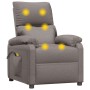 Electric massage chair taupe gray fabric by vidaXL, Electric massage chairs - Ref: Foro24-3098438, Price: 241,53 €, Discount: %