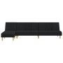 L-shaped sofa bed black fabric 255x140x70 cm by vidaXL, Sofas - Ref: Foro24-3157237, Price: 351,01 €, Discount: %