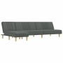 L-förmiges Schlafsofa aus dunkelgrauem Stoff, 255 x 140 x 70 cm von vidaXL, Sofas - Ref: Foro24-3157236, Preis: 363,74 €, Rab...