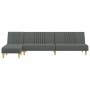 L-förmiges Schlafsofa aus dunkelgrauem Stoff, 255 x 140 x 70 cm von vidaXL, Sofas - Ref: Foro24-3157236, Preis: 363,74 €, Rab...