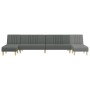 L-förmiges Schlafsofa aus dunkelgrauem Stoff, 255 x 140 x 70 cm von vidaXL, Sofas - Ref: Foro24-3157236, Preis: 363,74 €, Rab...