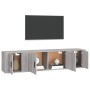 TV furniture set 3 pieces gray Sonoma plywood by vidaXL, TV Furniture - Ref: Foro24-3188420, Price: 106,99 €, Discount: %