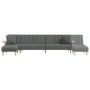 L-förmiges Schlafsofa dunkelgrauer Stoff 279x140x70 cm von vidaXL, Sofas - Ref: Foro24-3157239, Preis: 410,18 €, Rabatt: %