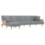 L-förmiges Schlafsofa aus hellgrauem Stoff, 279 x 140 x 70 cm von vidaXL, Sofas - Ref: Foro24-3157238, Preis: 411,96 €, Rabat...