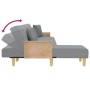 L-förmiges Schlafsofa aus hellgrauem Stoff, 279 x 140 x 70 cm von vidaXL, Sofas - Ref: Foro24-3157238, Preis: 411,96 €, Rabat...