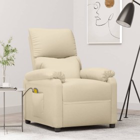 Cream fabric massage chair by vidaXL, Electric massage chairs - Ref: Foro24-322455, Price: 234,99 €, Discount: %