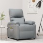 Sillón de masaje tela gris claro de vidaXL, Sillones de masaje eléctricos - Ref: Foro24-322456, Precio: 195,56 €, Descuento: %