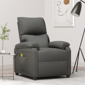 Sillón de masaje de tela gris oscuro de vidaXL, Sillones de masaje eléctricos - Ref: Foro24-322457, Precio: 245,99 €, Descuen...