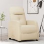 Cream Fabric Recliner by vidaXL, Armchairs - Ref: Foro24-289825, Price: 172,63 €, Discount: %